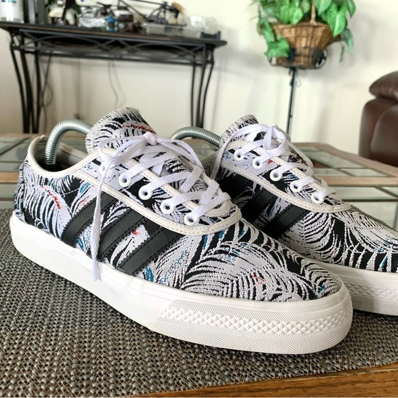 Adidas Originals Adi-Ease Palm Leaves Classic Skate Shoe Size 9 US EE6106 Floral - Picture 4 of 10